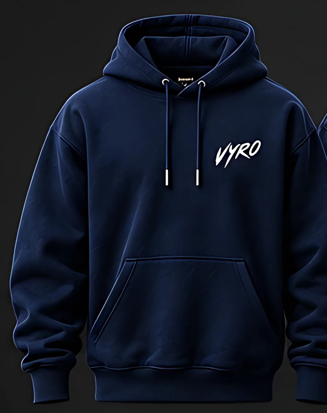 Navy flat front