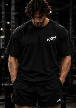 Oversized Tee, musta