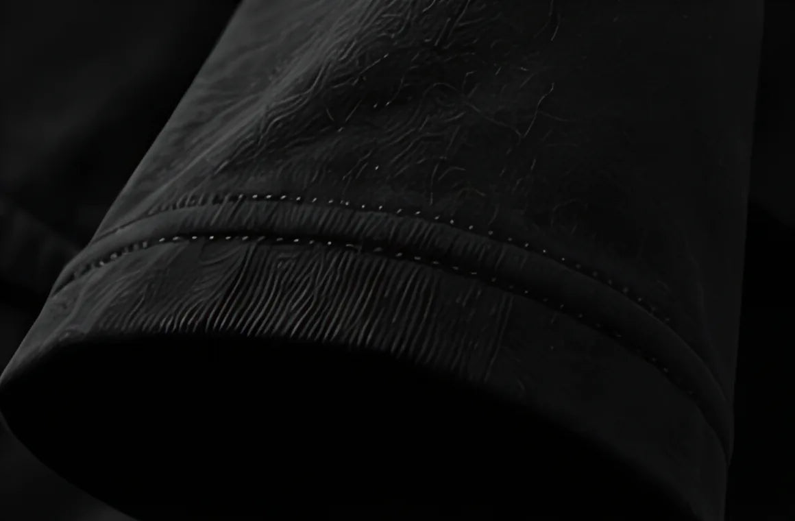 Black sleeve close-up