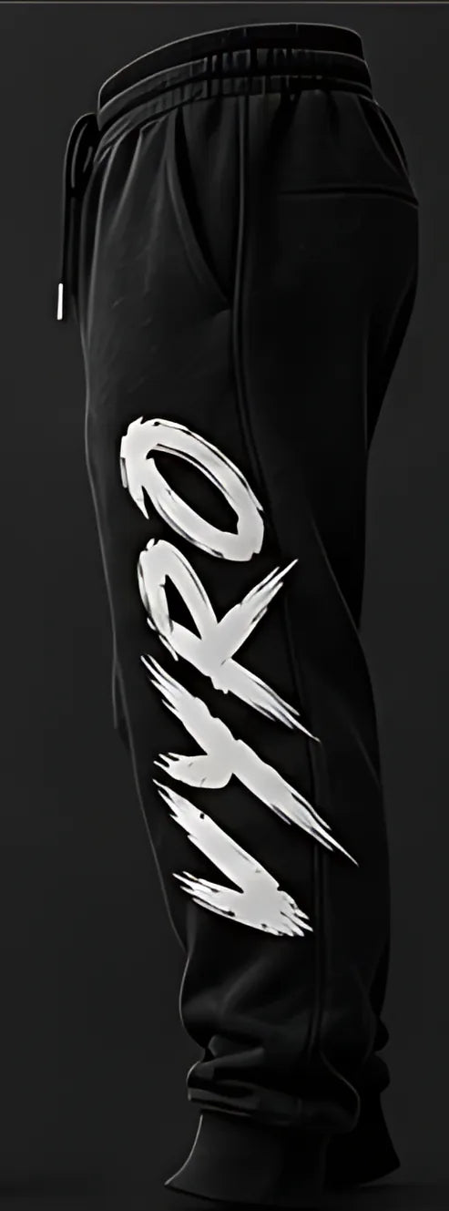 Black flat side print