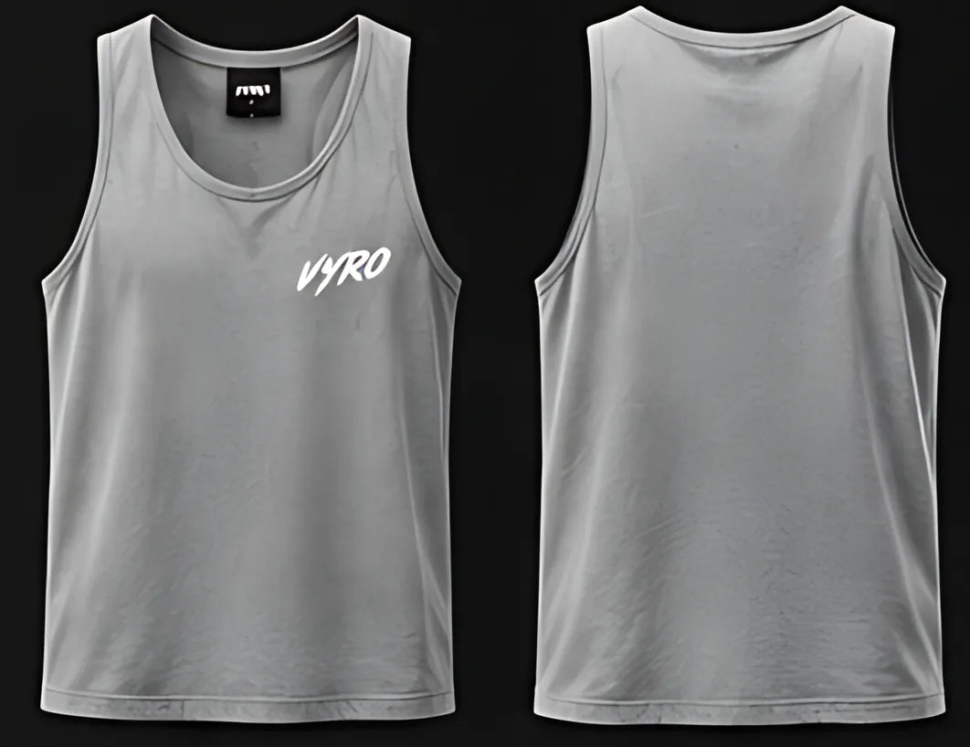 Gray flat front and back