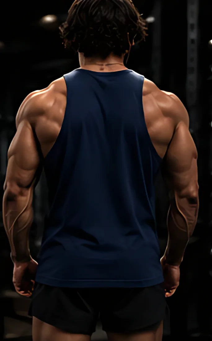 Navy worn, back