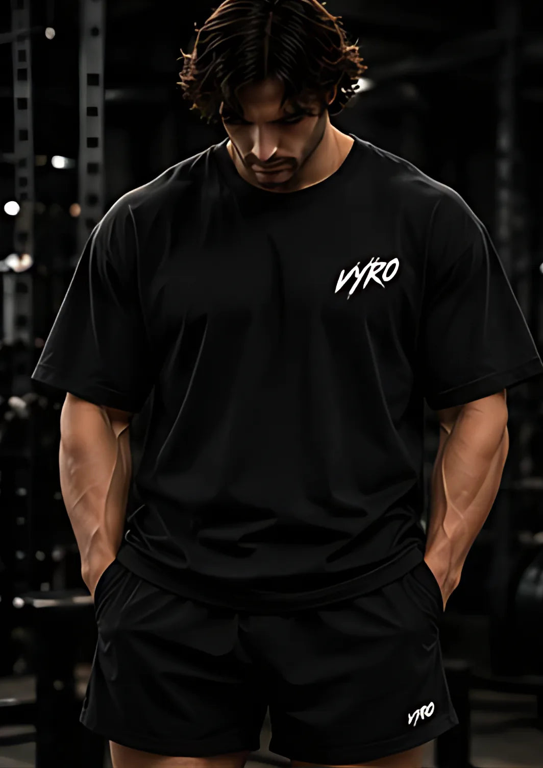 Black worn, front