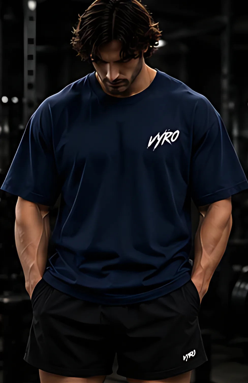 Navy worn, front