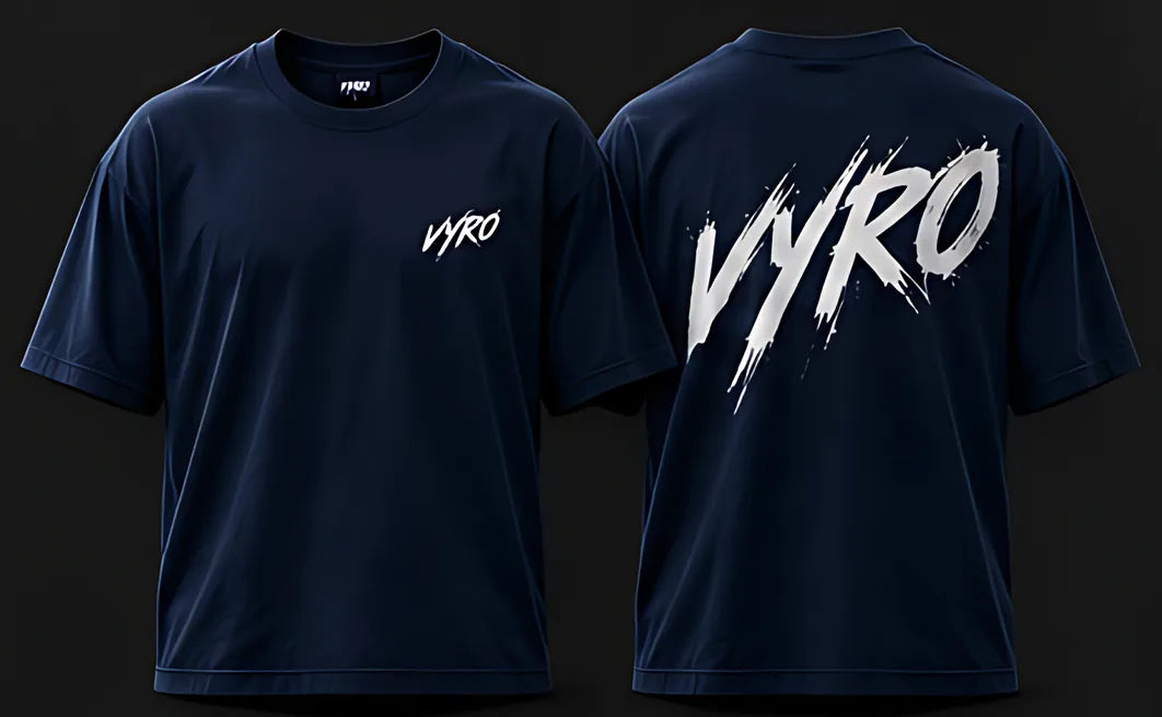 Navy flat front and back